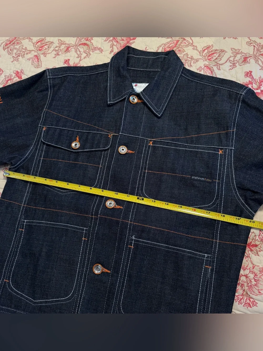 Beautiful Vintage FUBU x Muhammad Ali Dark Indigo Blue Denim Jacket